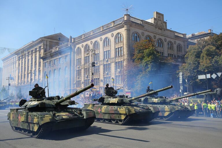 Военный парад в Киеве по случаю Дня независимости Украины. 24 августа 2018