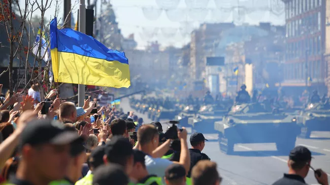 Военный парад в Киеве по случаю Дня независимости Украины