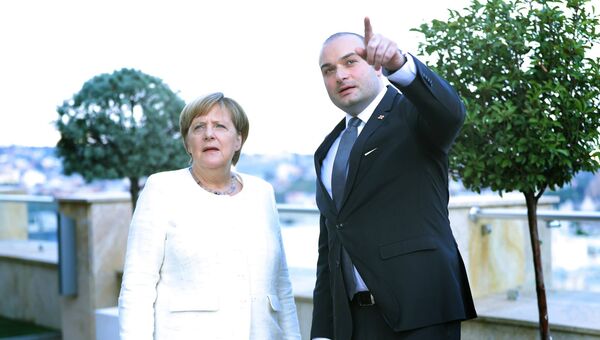 Канцлер Германии Ангела Меркель с премьер-министром Грузии Мамукой Бахтадзе. 23 августа 2018