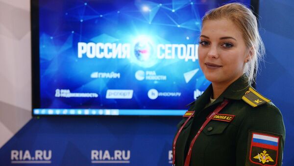 У стенда МИА Россия сегодня на IV Международном военно-техническом форуме «Армия-2018»