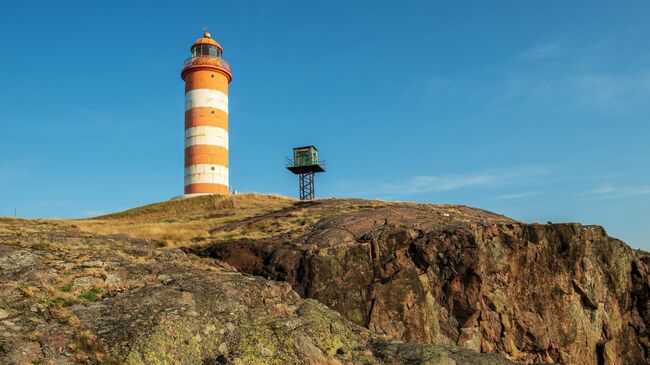 Северный маяк на острове Гогланд в Финском заливе. Архивное фото