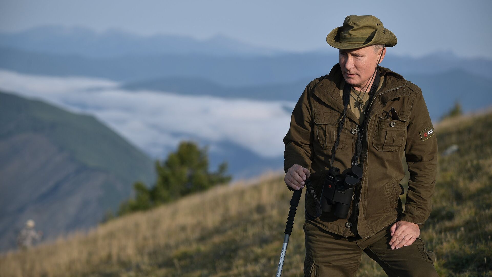 Президент России Владимир Путин во время отдыха в Республике Тыва - РИА Новости, 1920, 04.04.2019