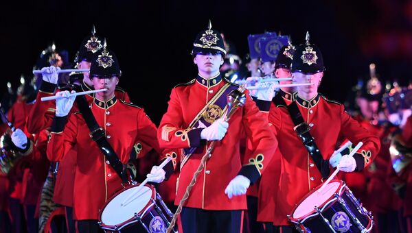 Имперский юношеский оркестр (Брентвуд, Великобритания) на военно-музыкальном фестивале Спасская башня