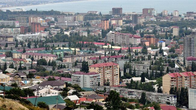 Вид на дагестанский город Махачкала. Архивное фото