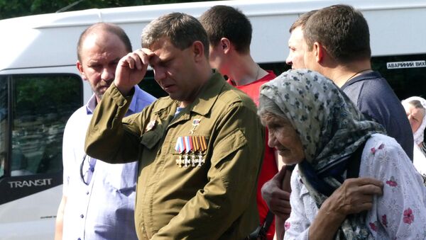 Глава Донецкой народной республики Александр Захарченко во время празднования 1030-летия Крещения Руси в Донецке