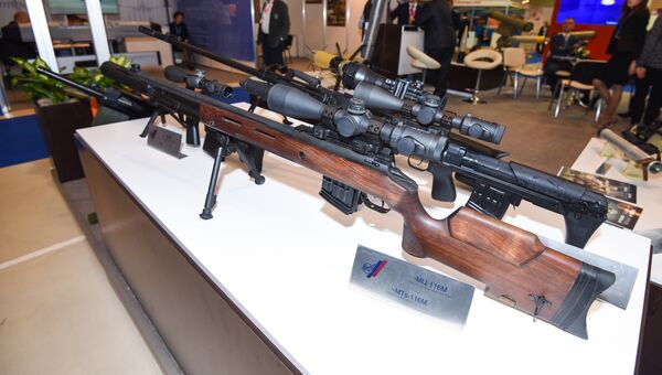 Снайперская винтовка российского производства МЦ-116М. Архивное фото
