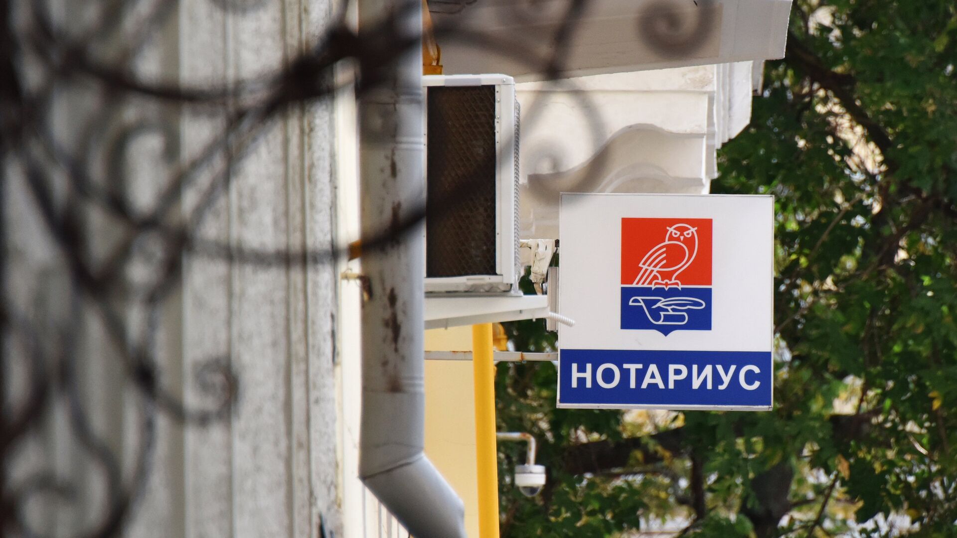 Вывеска нотариуса - РИА Новости, 1920, 05.09.2018