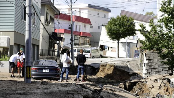 Последствия землетрясения на Хоккайдо, Япония. 6 сентября 2018