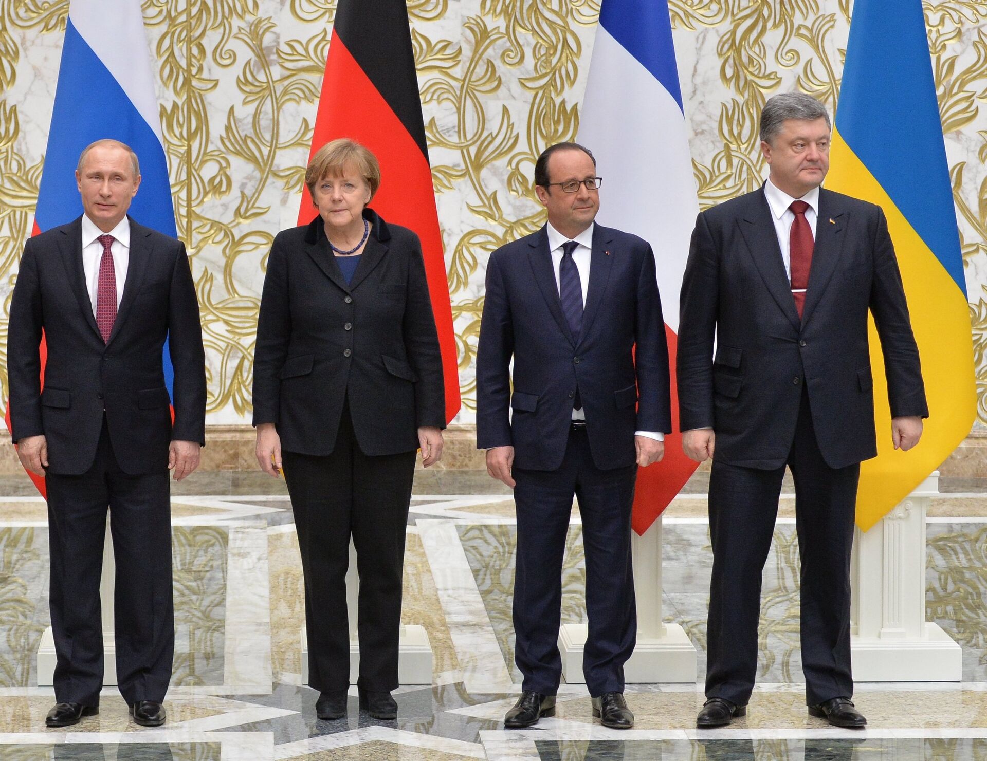 Переговоры лидеров России, Германии, Франции и Украины в Минске - РИА Новости, 1920, 09.12.2020