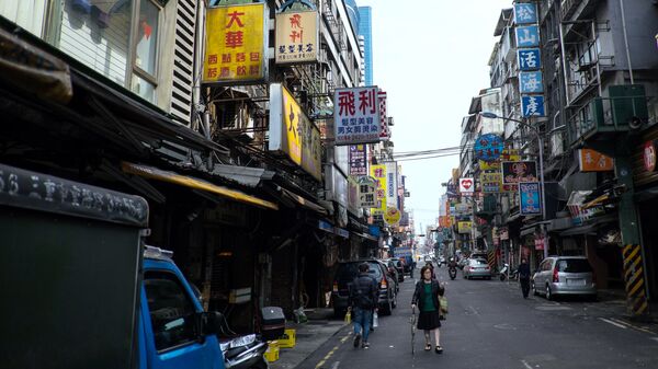 На одной из улиц города Цзилун, Тайвань. Архивное фото