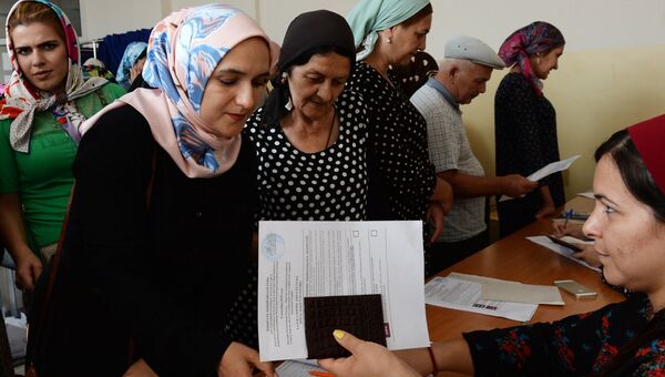 Избиратели на выборах в совет депутатов Гойтинского сельского поселения в единый день голосования на избирательном участке