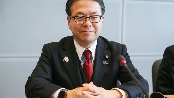 Министр экономики, торговли и промышленности Японии Хиросигэ Сэко