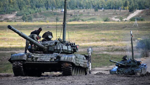 Учения танковых войск Восточного военного округа