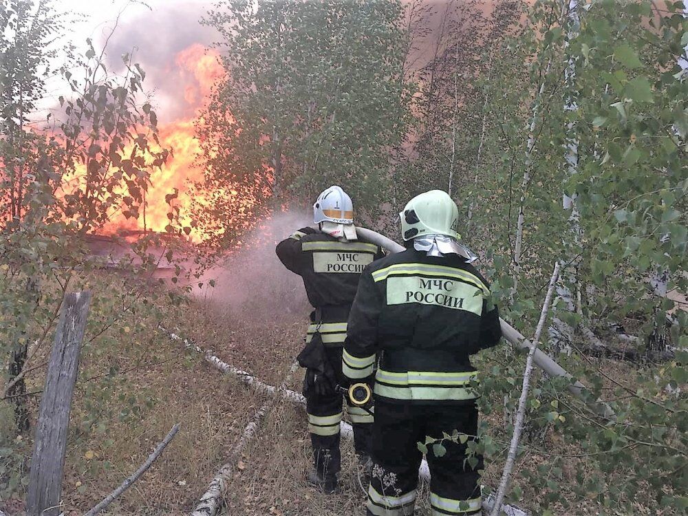 Пожар на территории полигона Погоново и Новоусманском лесничестве Воронежской области. 11 сентября 2018 - РИА Новости, 1920, 07.10.2020