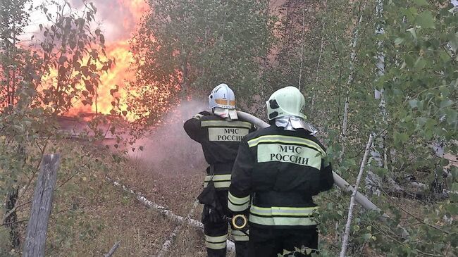 Пожар на территории полигона Погоново и Новоусманском лесничестве Воронежской области. 11 сентября 2018