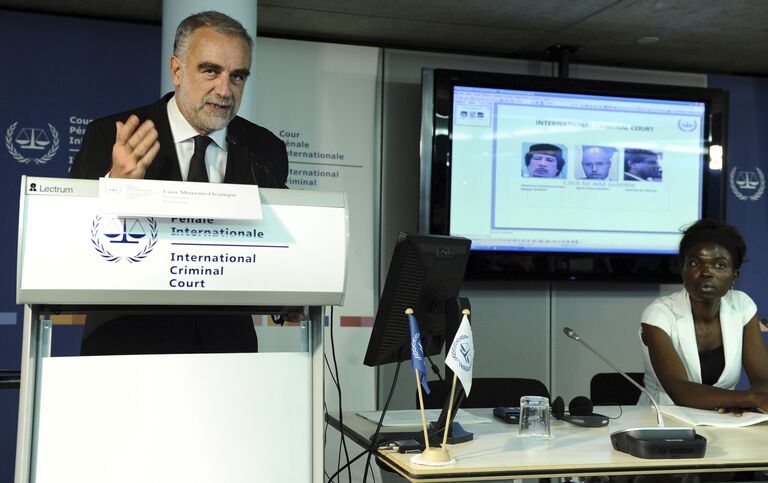 Пресс-конференция в Международном уголовном суде в Гааге, посвященная событиям в Ливии. 28 июня 2011 Пресс-конференция в Международном уголовном суде в Гааге, посвященная событиям в Ливии. 28 июня 2011