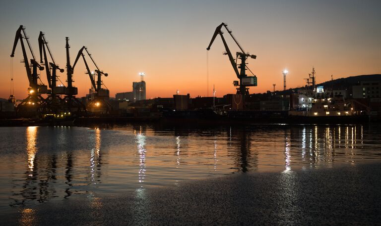 Суда под погрузкой в Новороссийском морском торговом порту