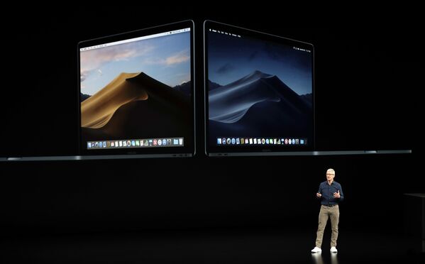 Генеральный директор Apple Тим Кук рассказывает о новом MacBook. 12 сентября 2018 года