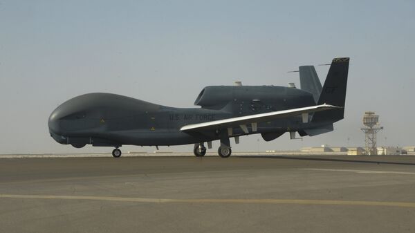 Стратегический разведывательный беспилотный летательный аппарат ВВС США RQ-4 Global Hawk   