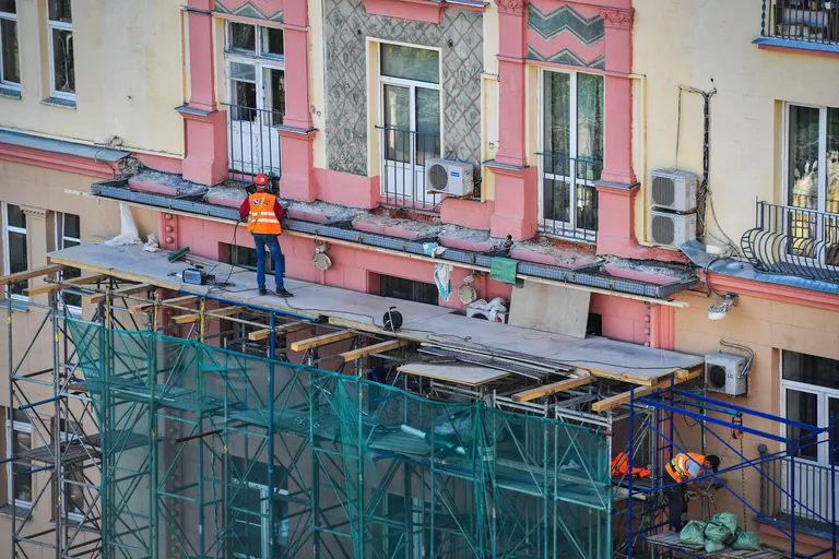 Восстановление балконов на Ленинском, 37 Восстановление балконов на Ленинском, 37