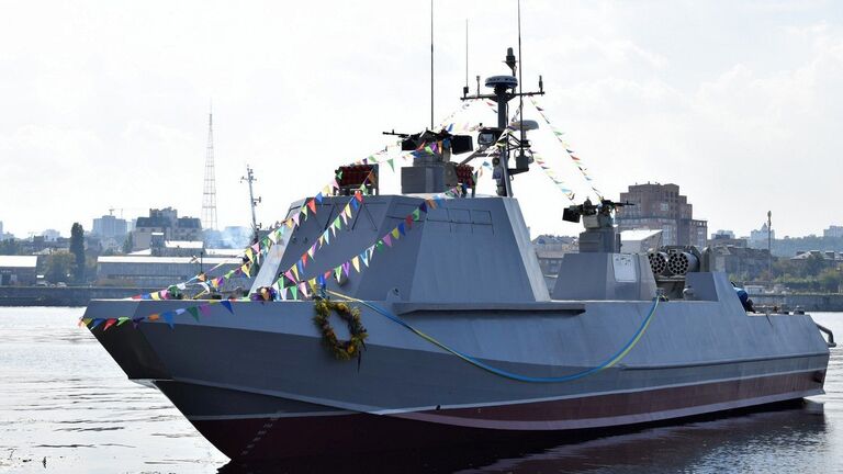Спуск на воду катера Кентавр ВМС Украины Спуск на воду катера Кентавр ВМС Украины