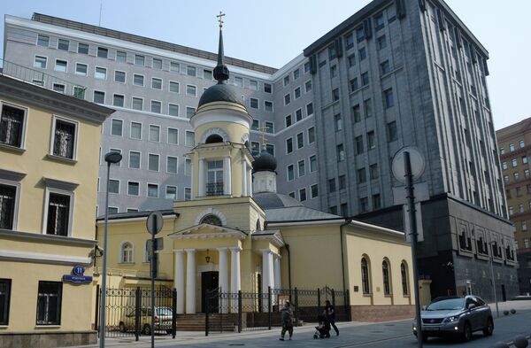 Церковь Софии Премудрости Божией у Пушечного двора, что на Лубянке (1692 г.) на Пушечной улице в Москве