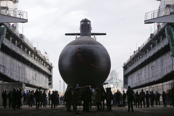 Торжественная церемония спуска на воду дизель-электрической подводной лодки Кронштадт проекта 677 Лада на Адмиралтейских верфях в Санкт-Петербурге.
20 сентября 2018 года Торжественная церемония спуска на воду дизель-электрической подводной лодки Кронштадт проекта 677 Лада на Адмиралтейских верфях в Санкт-Петербурге.
20 сентября 2018 года