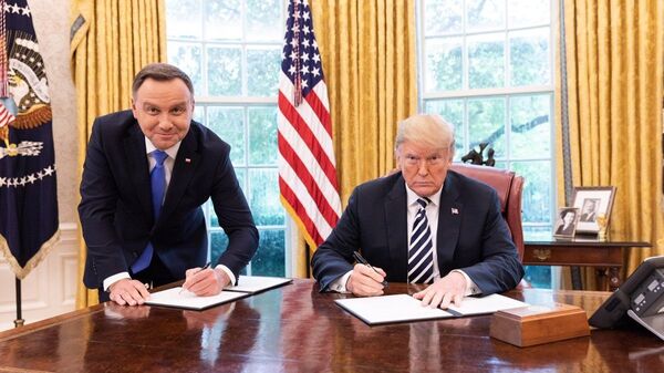 Встреча президентов США и Польши Дональда Трампа и Анджея Дуды. Архивное фото