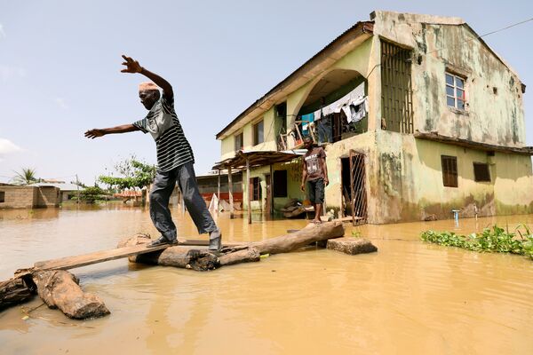 Последствие наводнения в штате Коги, Нигерия