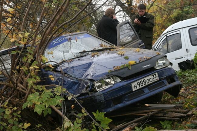 На месте аварии, в которой погиб 44-летний олимпийский чемпион и чемпион мира по лыжным гонкам Алексей Прокуроров