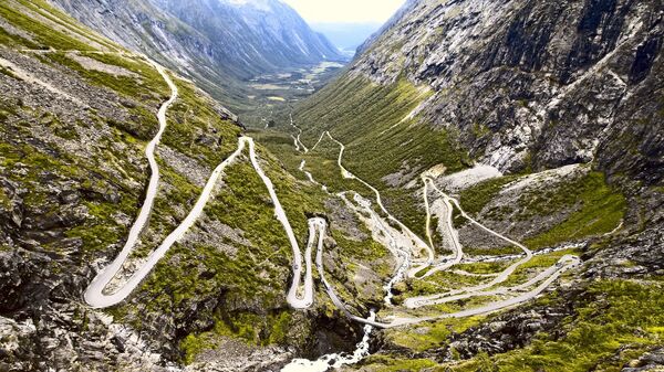 Дорога Лестница троллей в Норвегии