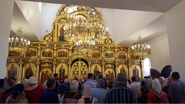 Православный храм в станице Шелковская в Чечне