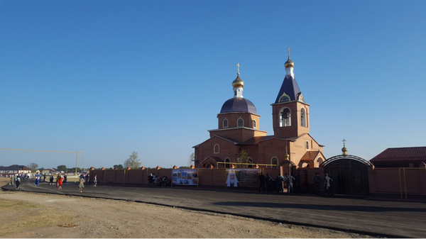 Православный храм в станице Шелковская в Чечне