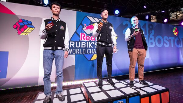 Победители мирового первенства Red Bull Rubik’s Cube в дициплине сборка одной рукой