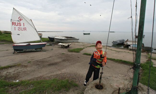 Побережье полуострова Балтийская коса в Калининградской области