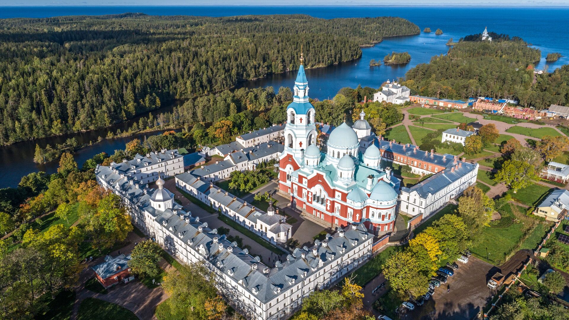 Спасо-Преображенский собор Валаамского монастыря - РИА Новости, 1920, 19.07.2019