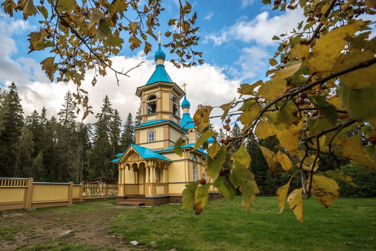 Церковь Успения Богородицы в Гефсиманском скиту на острове Валаам