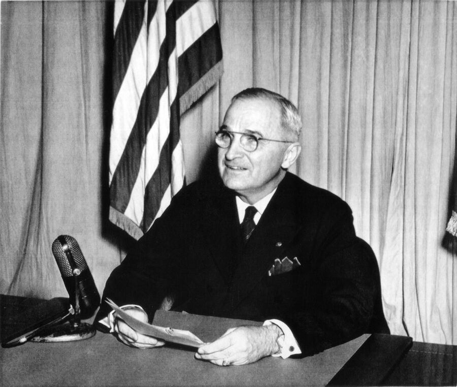 Президент США Гарри Трумэн. 1 января 1945 