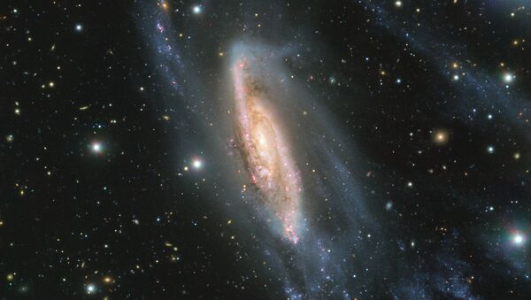 Спиральная галактика NGC 3981, сфотографированная телескопом VLT