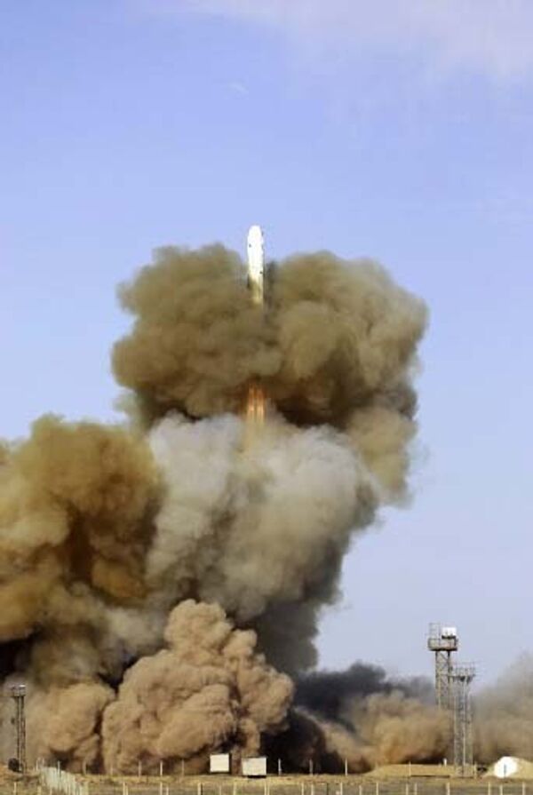 Запуск баллистической ракеты