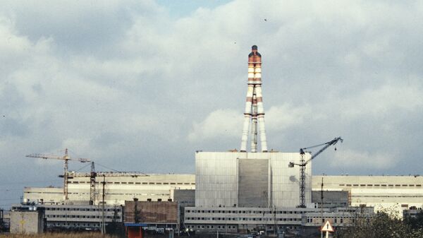 Игналинская атомная электростанция. 1986 год
