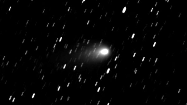 Снимок в профиль, приблизившейся к Земле кометы 21Р/Джакобини-Циннера, сделанный астрофизиками ДВФУ