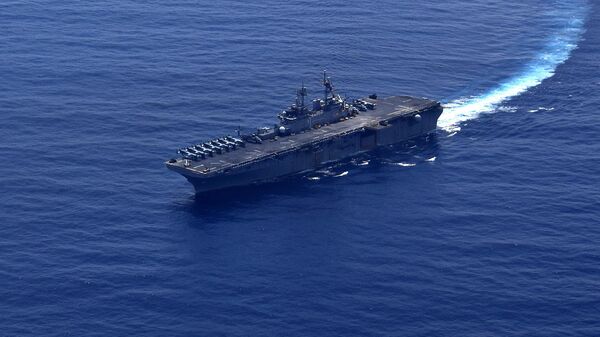 Универсальный десантный корабль типа Уосп ВМС США в Южно-Китайском море