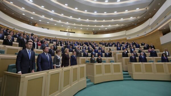 Сенаторы на пленарном заседании Совета Федерации. Архивное фото