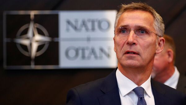 Генеральный секретарь НАТО Йенс Столтенберг на встрече министров обороны стран НАТО в Брюсселе