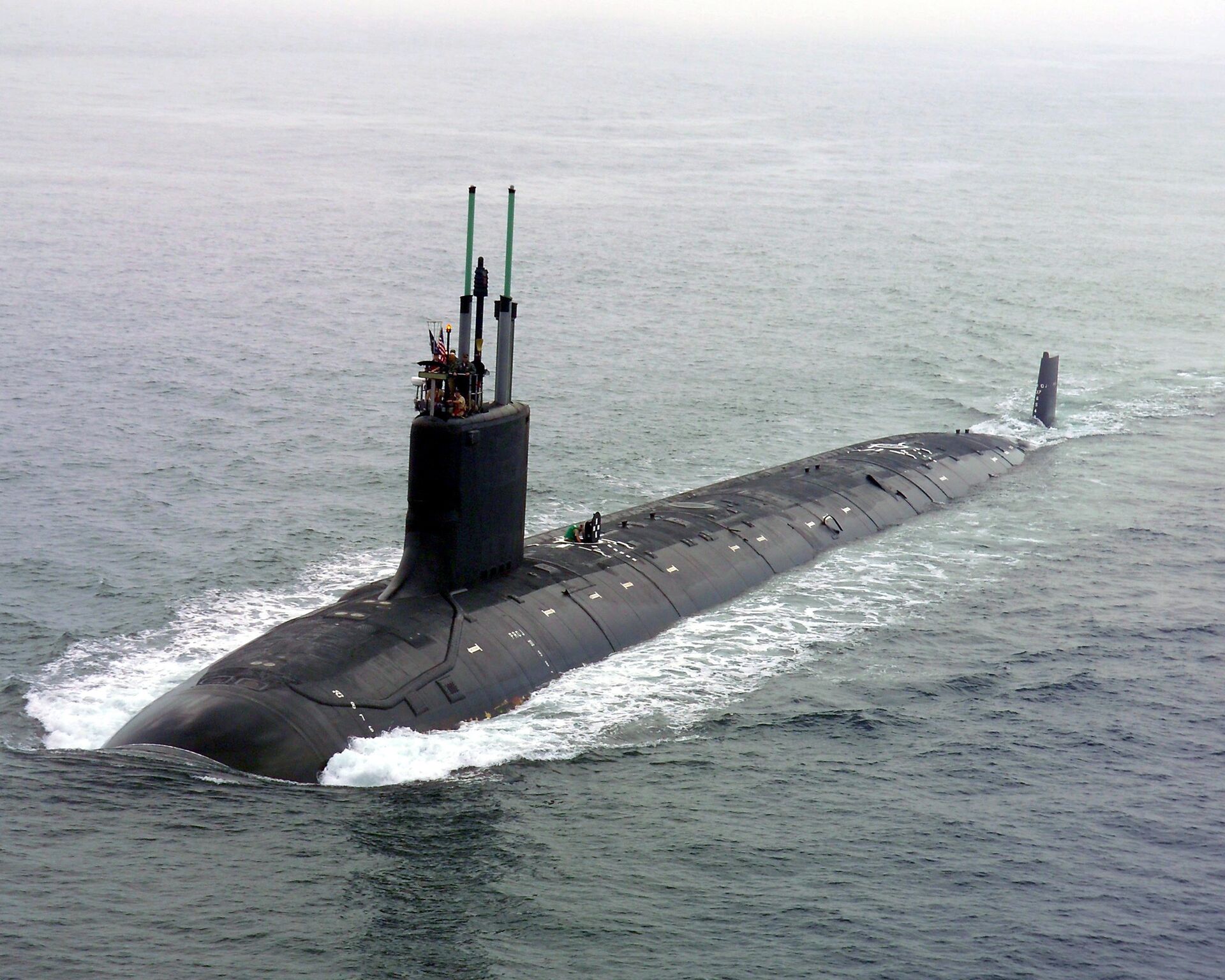 Первая подводная лодка США класса Вирджиния USS Virginia (SSN-774) - РИА Новости, 1920, 15.01.2021