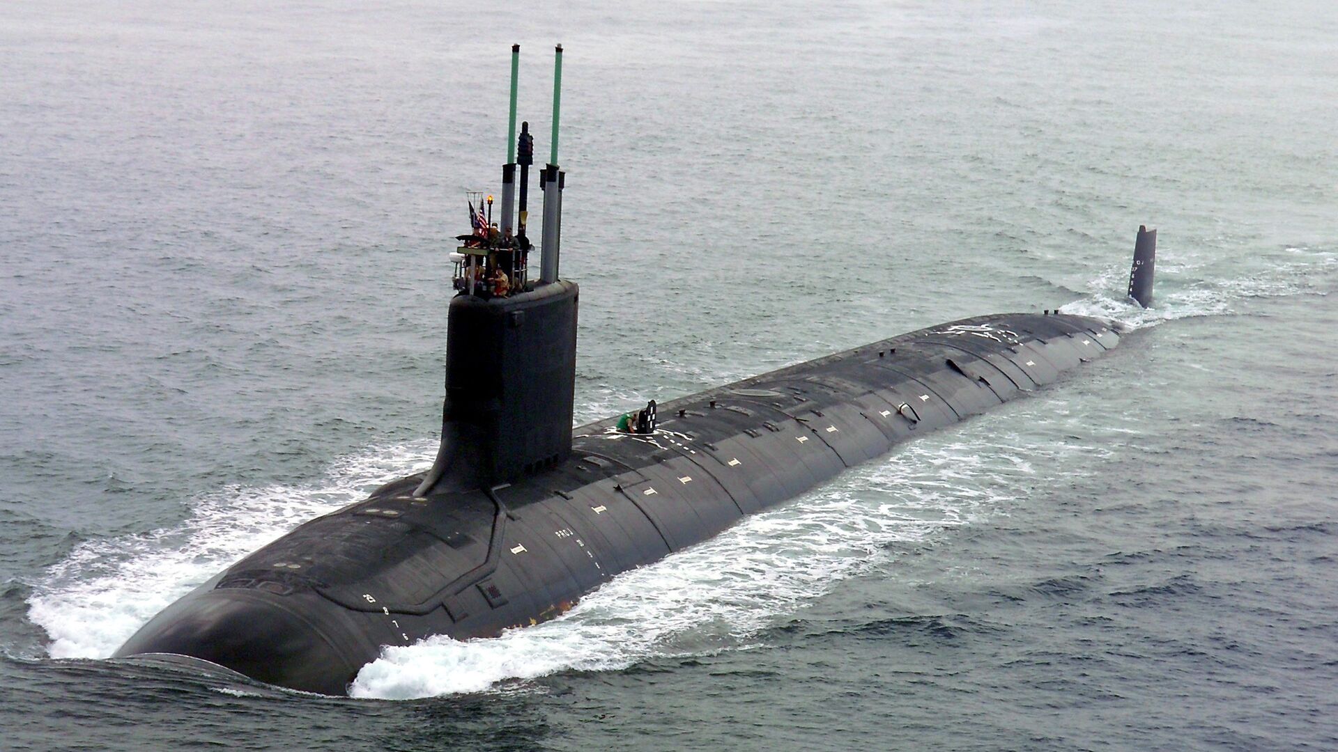 Первая подводная лодка США класса Вирджиния USS Virginia (SSN-774) - РИА Новости, 1920, 18.10.2020