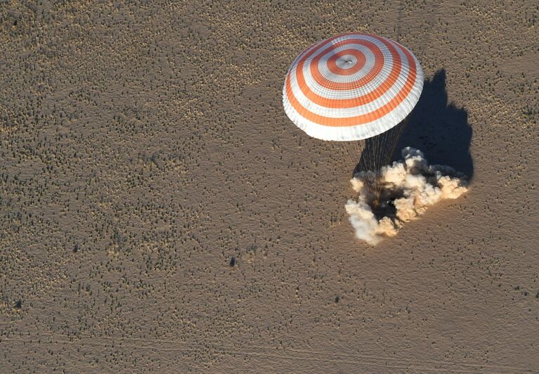 Спускаемый аппарат корабля Союз МС-08. 4 октября 2018