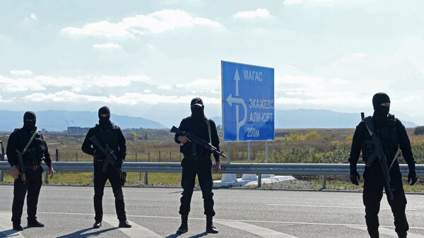 Сотрудники правоохранительных органов в Ингушетии