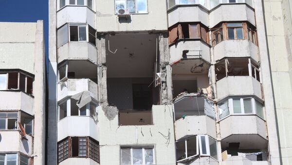 Жилой дом на Московском проспекте в Кишиневе, где произошел взрыв. 7 октября 2018